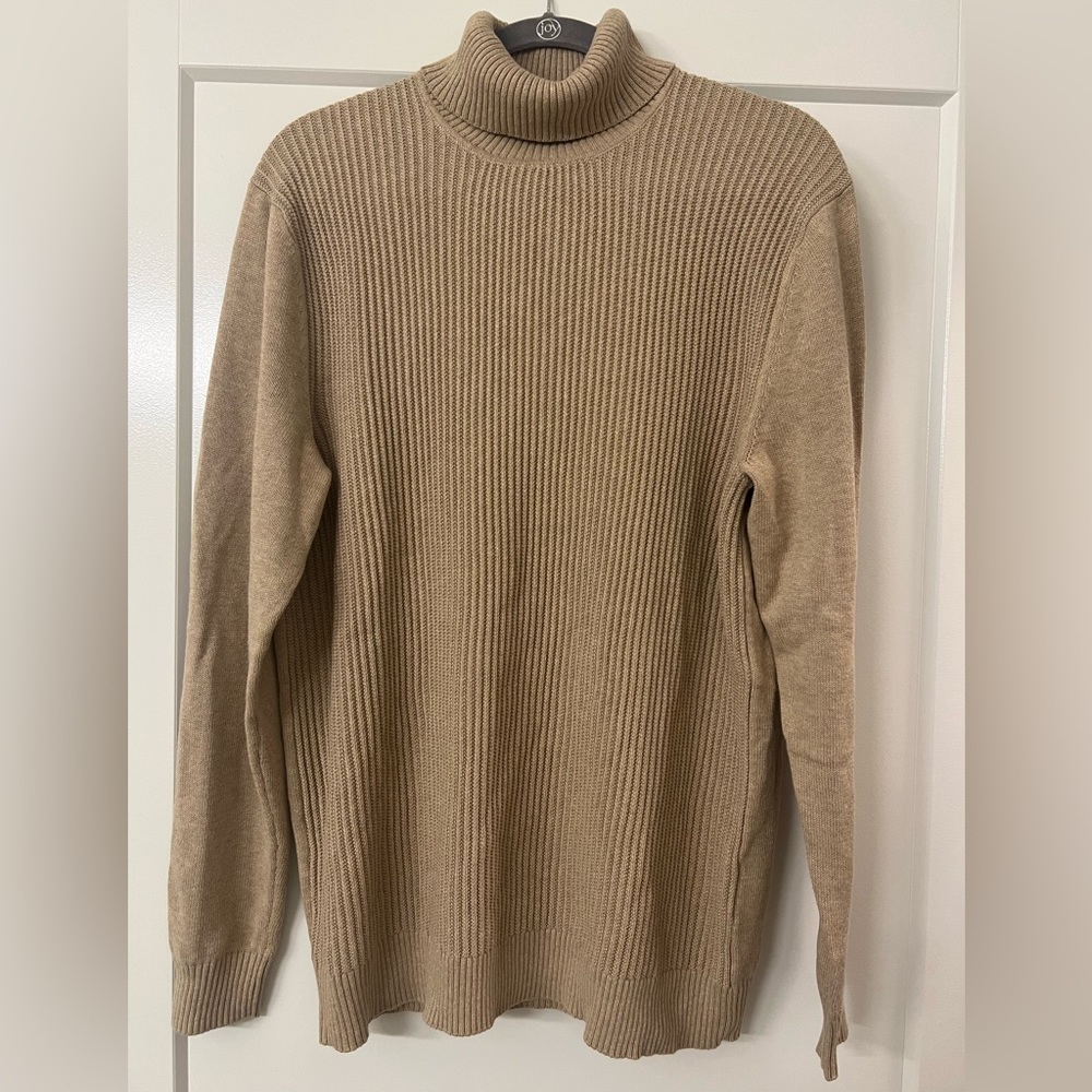 Men’s Beige Turtleneck